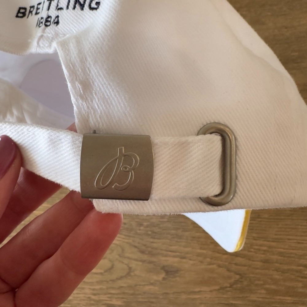 NEW Breitling Watch Company 1884 Embroidered Logo Men's Hat-White Organic Cap - Picture 10 of 13